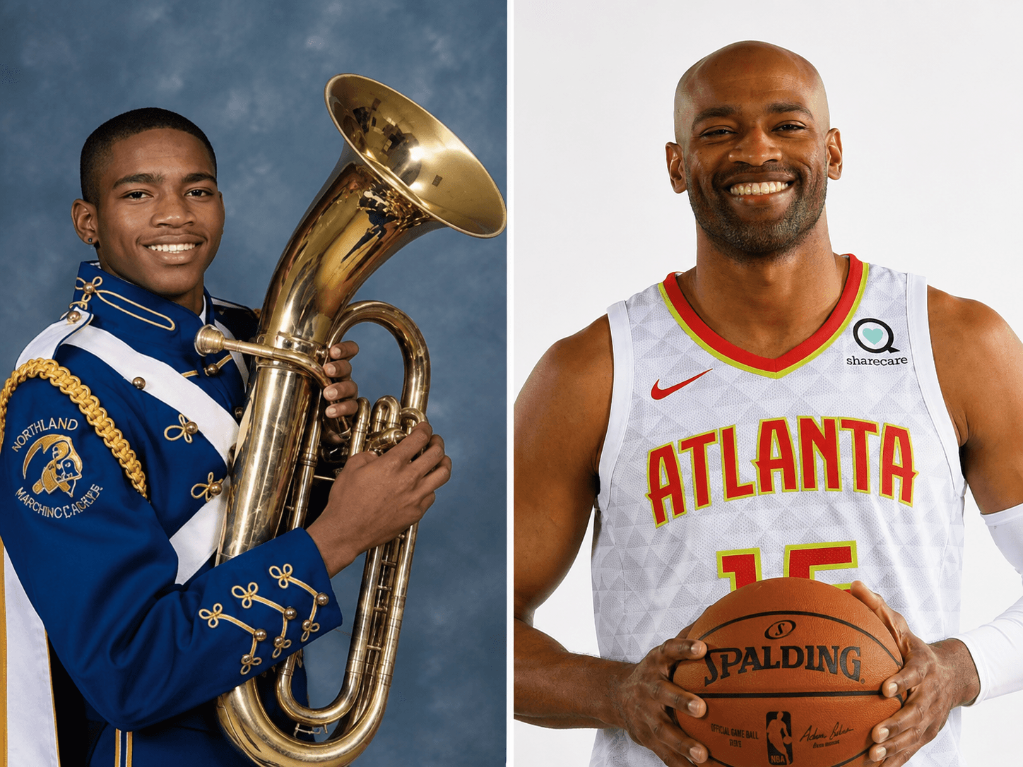 Vince Carter in a basketball jersey